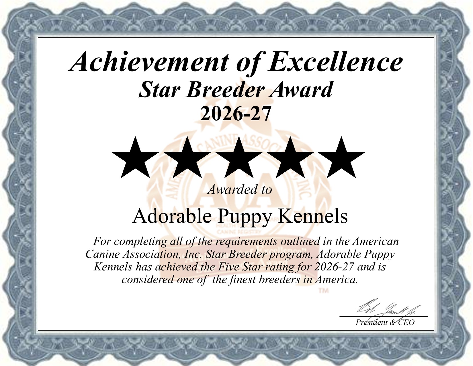 Adorable Puppy, Kennels, dog, breeder, star, certificate, Adorable Puppy-Kennels, Rock Valley, IA, Iowa, puppy, dog, kennels, mill, puppymill, usda, 5-star, aca, ica, registered, Maltese