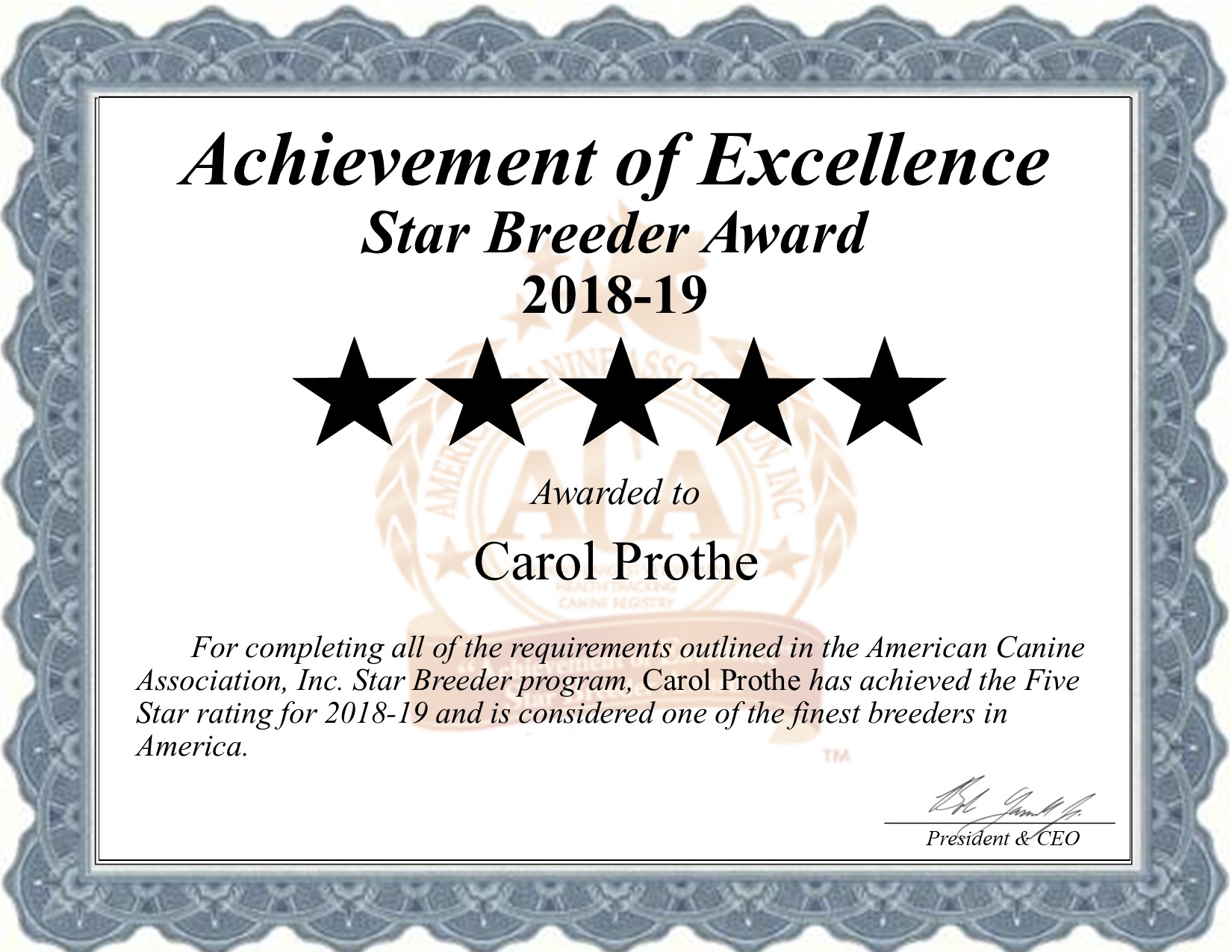 carol, prothe, dog, breeder, certificate, carol-prothe, dog-breeder, kennel, kennels, star, dog, urbana, mo, missouri, usda, breeding, pup, puppy, mill, puppymill, dogs, inspections, violations, veterinary, reports, aca, ica