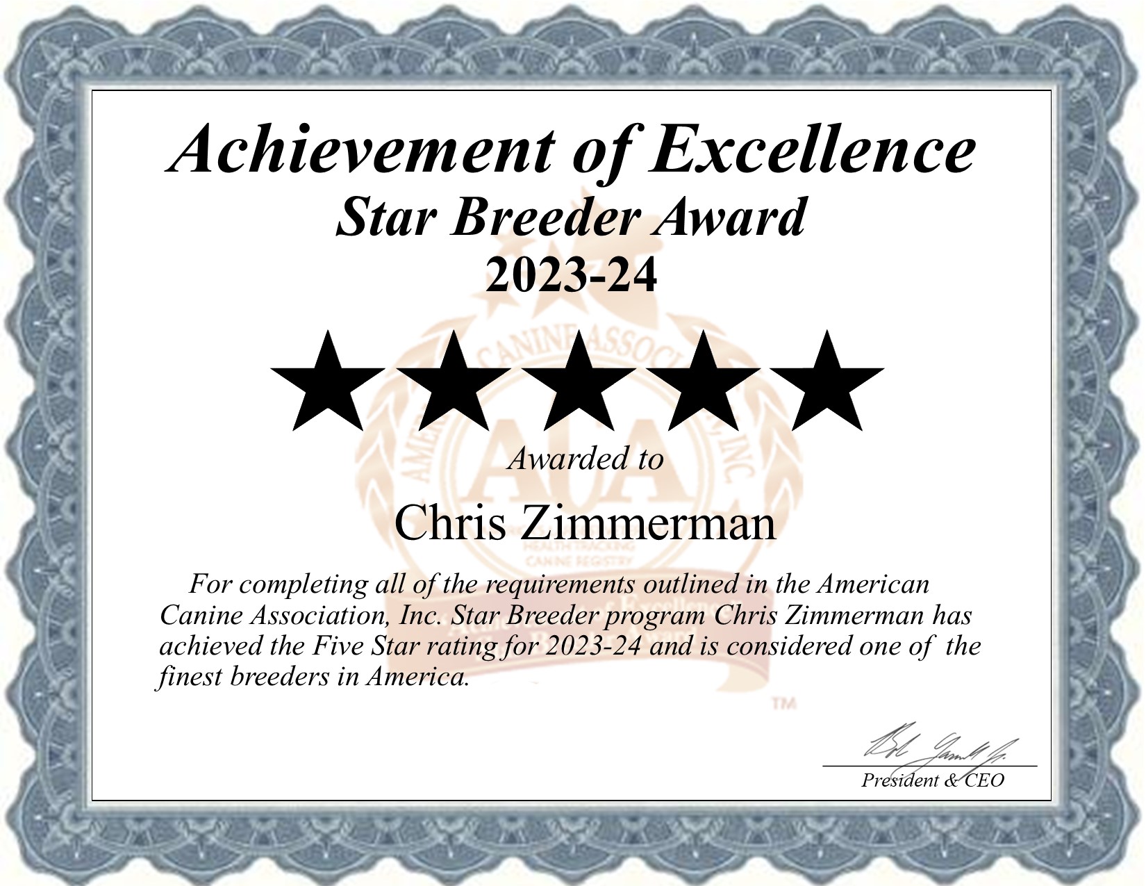 Chris, Zimmerman, dog, breeder, star, certificate, Chris-Zimmerman, Tunas, MO, Missouri, puppy, dog, kennels, mill, puppymill, usda, 5-star, aca, ica, registered, Poodle, none