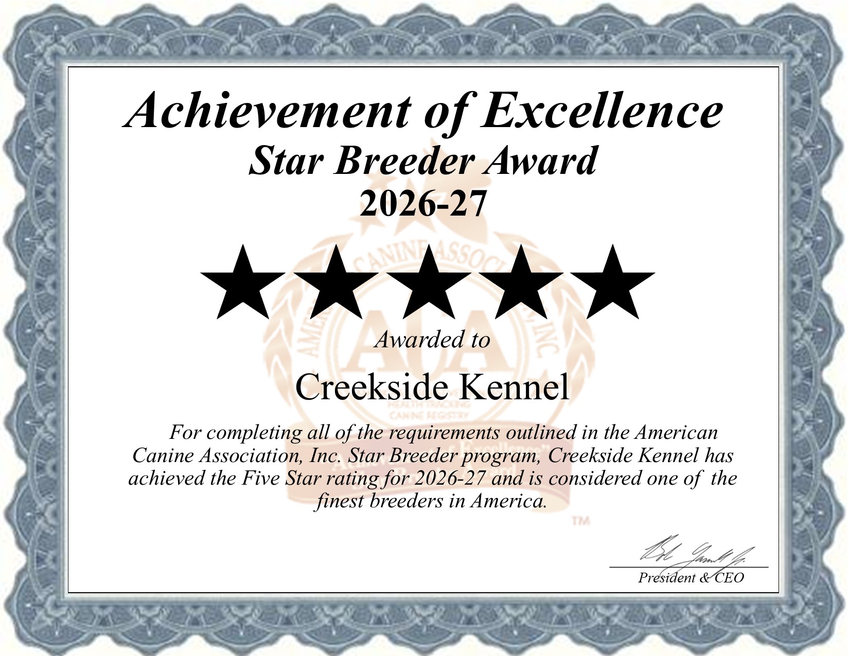 Creek Side, Kennel, dog, breeder, star, certificate, Creek Side-Kennel, Oberlin, KS, Kansas, puppy, dog, kennels, mill, puppymill, usda, 5-star, aca, ica, registered, Yorkshire Terrior