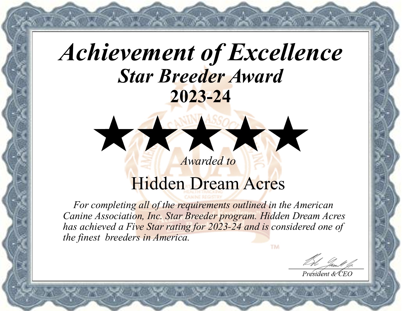 Hidden. Dream, Acres, dog, breeder, star, certificate, Hidden Dream-Acres, New Holland, PA, Pennsylvania, puppy, dog, kennels, mill, puppymill, usda, 5-star, aca, ica, registered, Cavalier, pa-doglaw