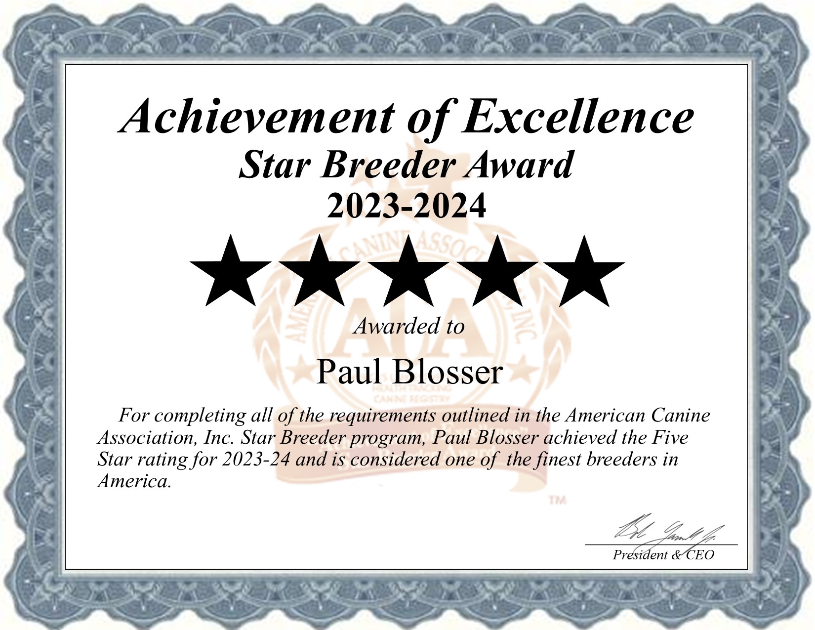 Paul, Blosser, dog, breeder, star, certificate, Paul-Blosser, El Dorado Springs, MO, Missouri, puppy, dog, kennels, mill, puppymill, usda, 5-star, aca, ica, registered, Pembroke Welsh Corgi, none