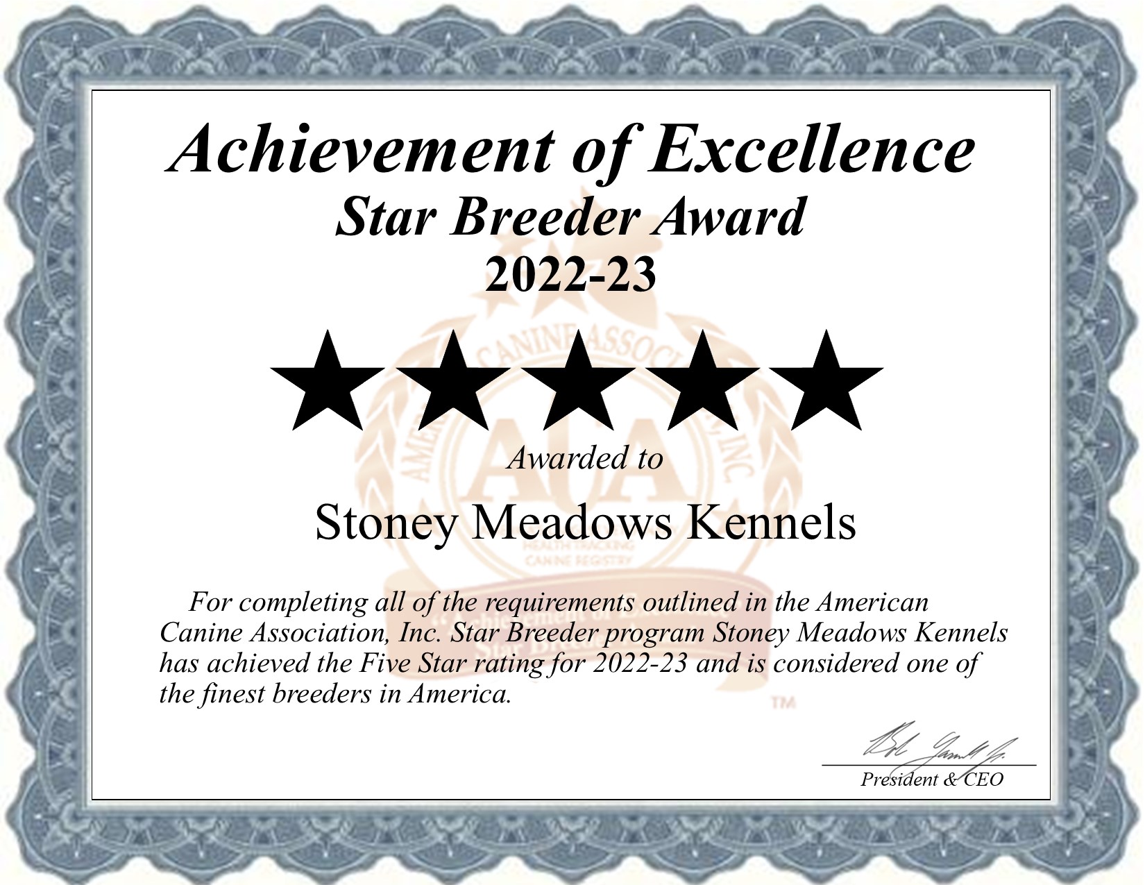 Stony Meadows, LLC, dog, breeder, star, certificate, Stony Meadows-LLC, Gordonville, PA, Pennsylvania, puppy, dog, kennels, mill, puppymill, usda, 5-star, aca, ica, registered, Mini-Golden Retriver