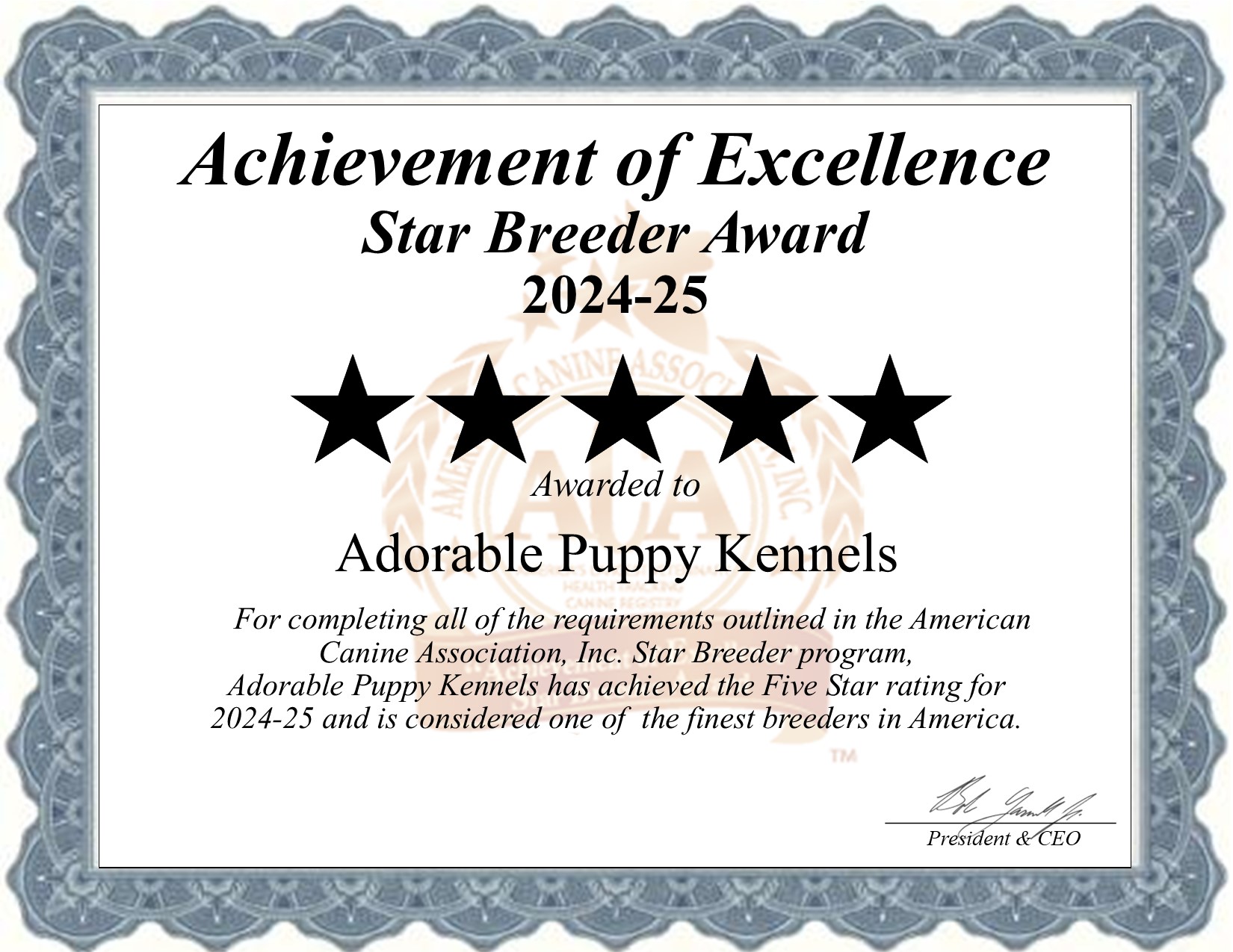 Adorable Puppy, Kennels, dog, breeder, star, certificate, Adorable Puppy-Kennels, Rock Valley, IA, Iowa, puppy, dog, kennels, mill, puppymill, usda, 5-star, aca, ica, registered, Maltese