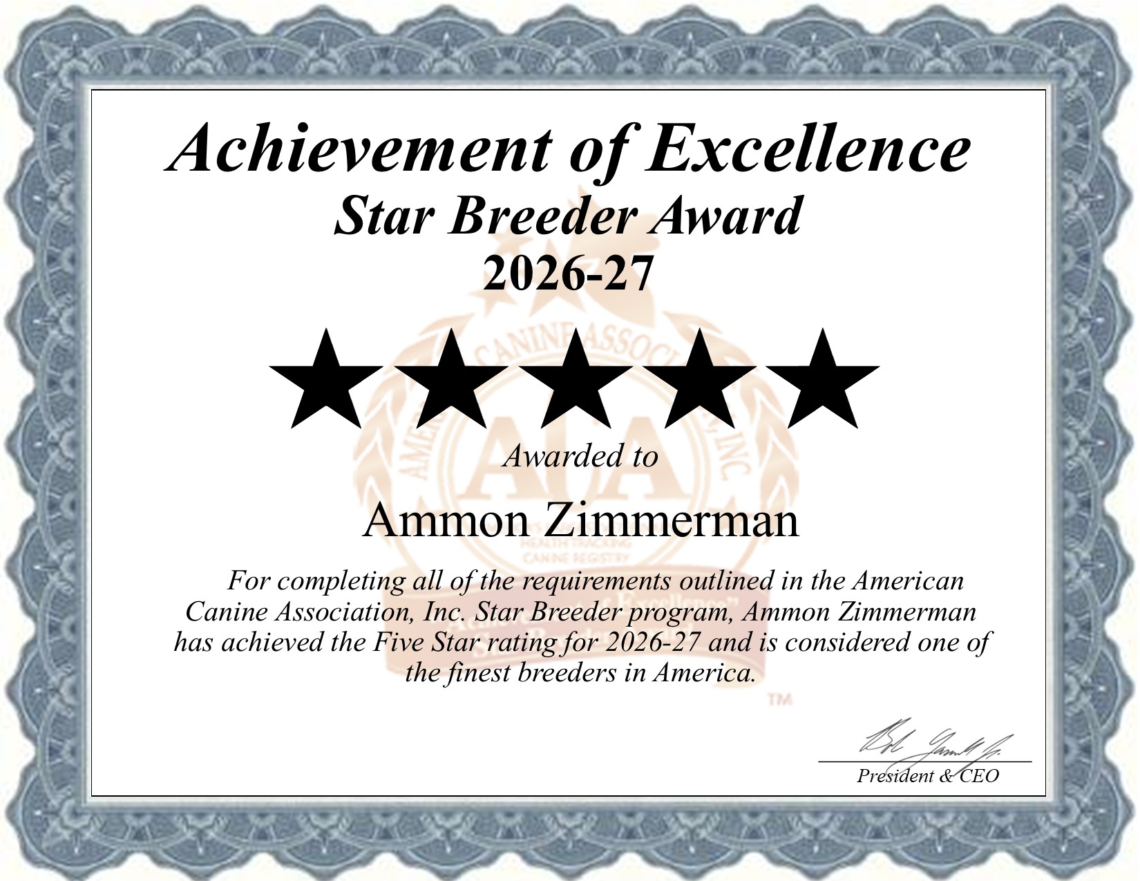 Ammon, Zimmerman, dog, breeder, star, certificate, Ammon-Zimmerman, Mifflinburg, PA, pennsylvania, puppy, dog, kennels, mill, puppymill, usda, 5-star, aca, ica, registered, Yorkshire Terrier