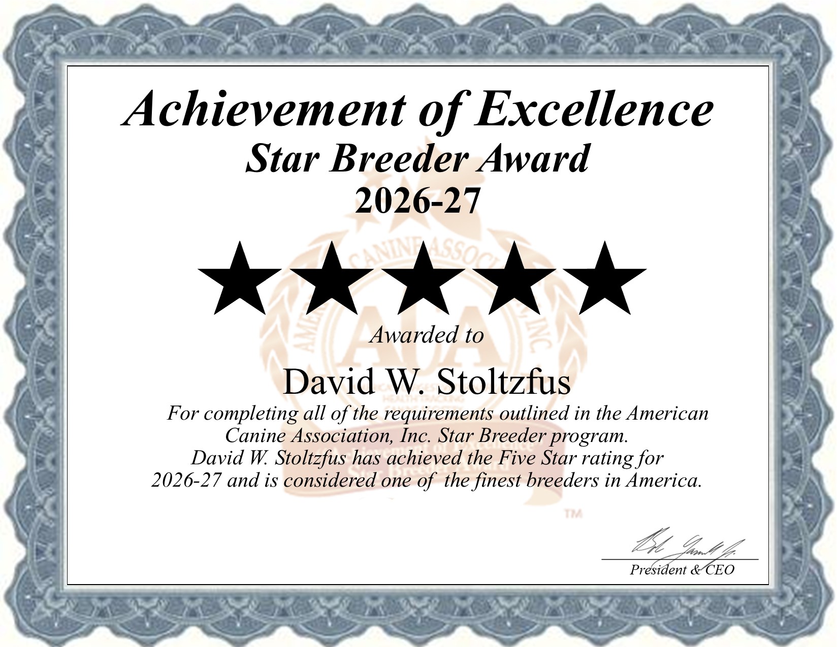 David W., Stoltzfus, dog, breeder, star, certificate, David W.-Stoltzfus, Dalmatia, PA, Pennsylvania, puppy, dog, kennels, mill, puppymill, usda, 5-star, aca, ica, registered, Yorkshire Terrier, Pennsylvania
