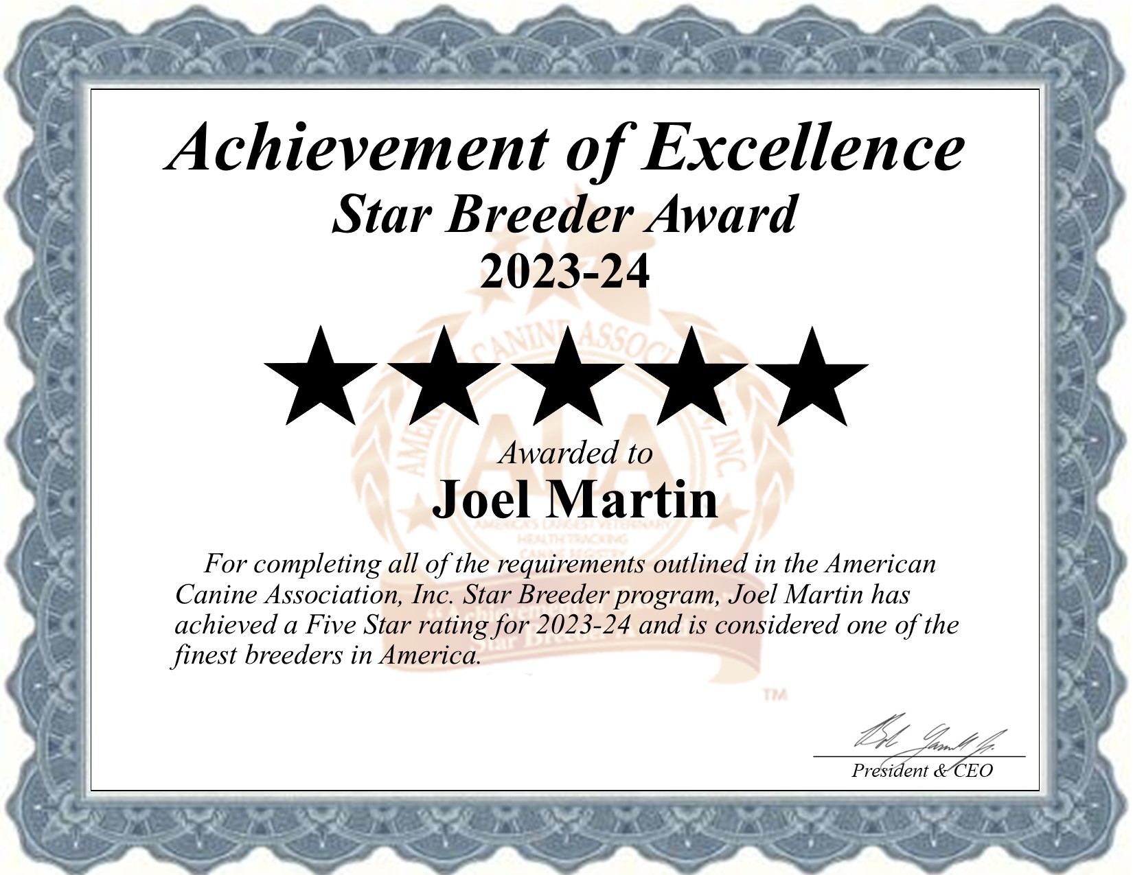 Joel, Martin, dog, breeder, star, certificate, Joel-Martin, El Dorado Springs, MO, Missouri, puppy, dog, kennels, mill, puppymill, usda, 5-star, aca, ica, registered, teddy-bear, yorkshire, terrier, 43-A-6159, 43A6159