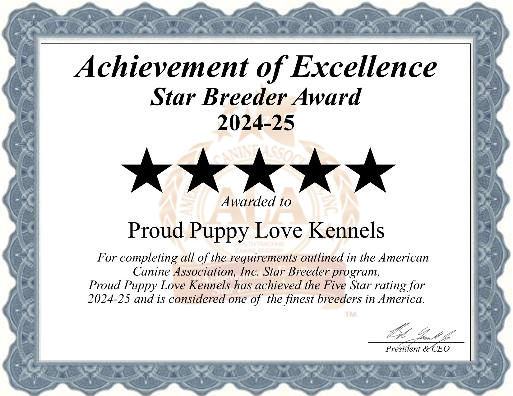 Proud Puppy, Love Kennels, dog, breeder, star, certificate, Proud Puppy-Love Kennels, Willow Springs, MO, Missouri, puppy, dog, kennels, mill, puppymill, usda, 5-star, aca, ica, registered, Cavashon