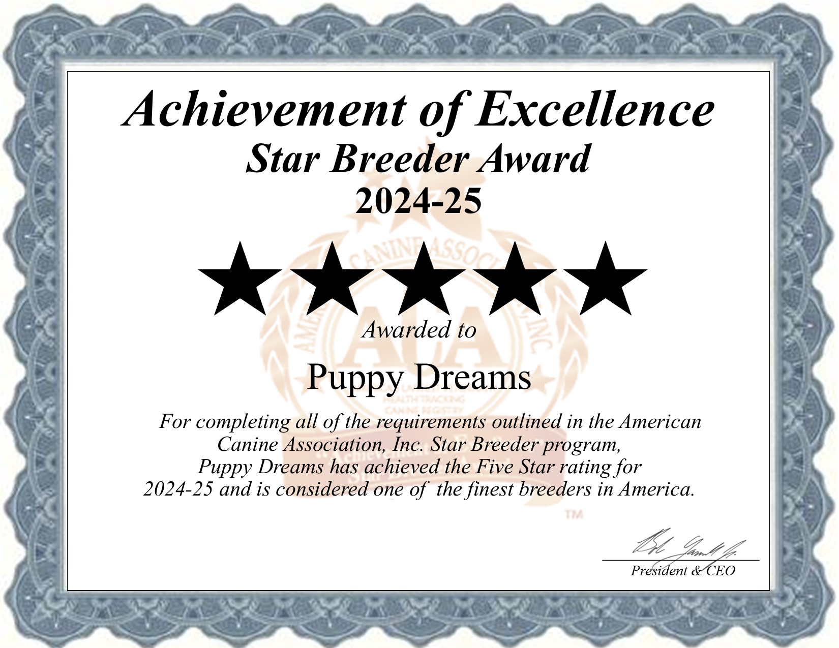 Puppy, Dreams, dog, breeder, star, certificate, Puppy-Dreams, Arlington, TX, Texas, puppy, dog, kennels, mill, puppymill, usda, 5-star, aca, ica, registered, Cavapoo