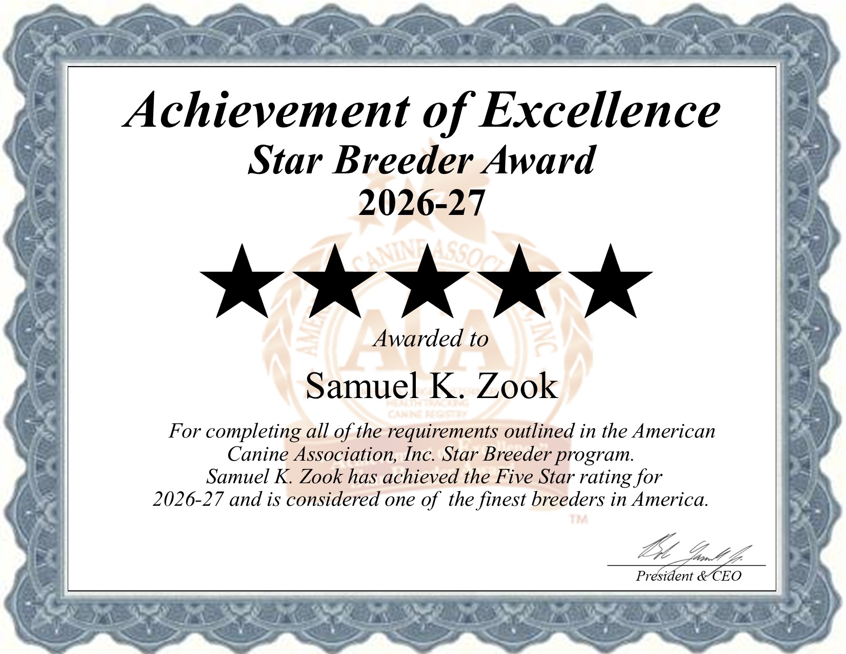 Samuel K., Zook, dog, breeder, star, certificate, Samuel K.-Zook, Manheim, PA, Pennsylvania, puppy, dog, kennels, mill, puppymill, usda, 5-star, aca, ica, registered, Mini Goldendoodle , Pennsylvania