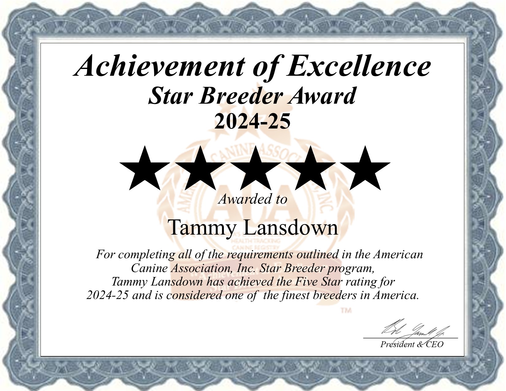 Tammy, Lansdown, dog, breeder, star, certificate, Tammy-Lansdown, Seymour, MO, Missouri, puppy, dog, kennels, mill, puppymill, usda, 5-star, aca, ica, registered, Maltese, 43-A-1268